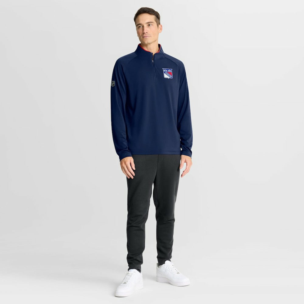 NHL New York Rangers Fanatics Authentic Pro Rink Training Quarter-Zip Pullover