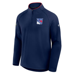 NHL New York Rangers Fanatics Authentic Pro Rink Training Quarter-Zip Pullover
