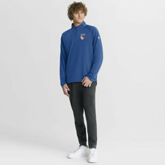 NHL New York Rangers Fanatics Authentic Pro Rink Training Centennial Raglan Quarter-Zip Pullover