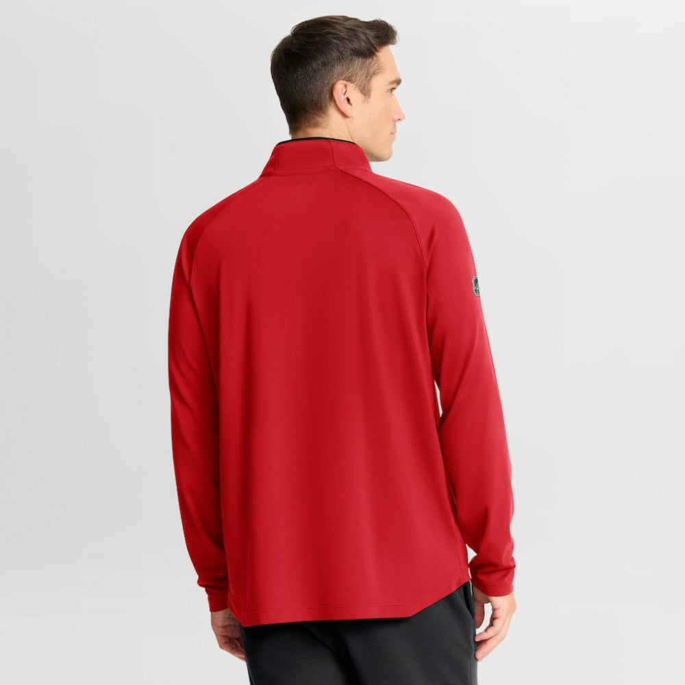 NHL Chicago Blackhawks Fanatics Authentic Pro Rink Training Centennial Raglan Quarter-Zip Pullover