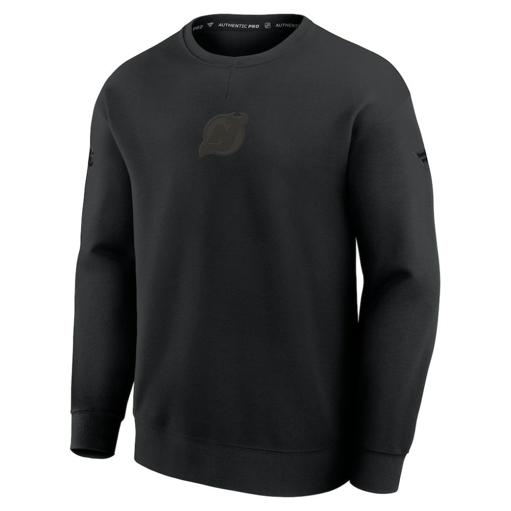 NHL New Jersey Devils Fanatics Authentic Pro Road Tri-Blend Sweatshirt