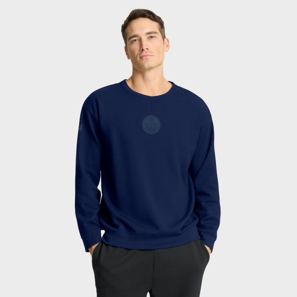NHL Edmonton Oilers Fanatics Authentic Pro Road Tri-Blend Sweatshirt