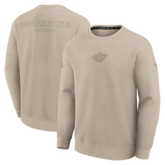NHL Minnesota Wild Fanatics Authentic Pro Road Tri-Blend Sweatshirt