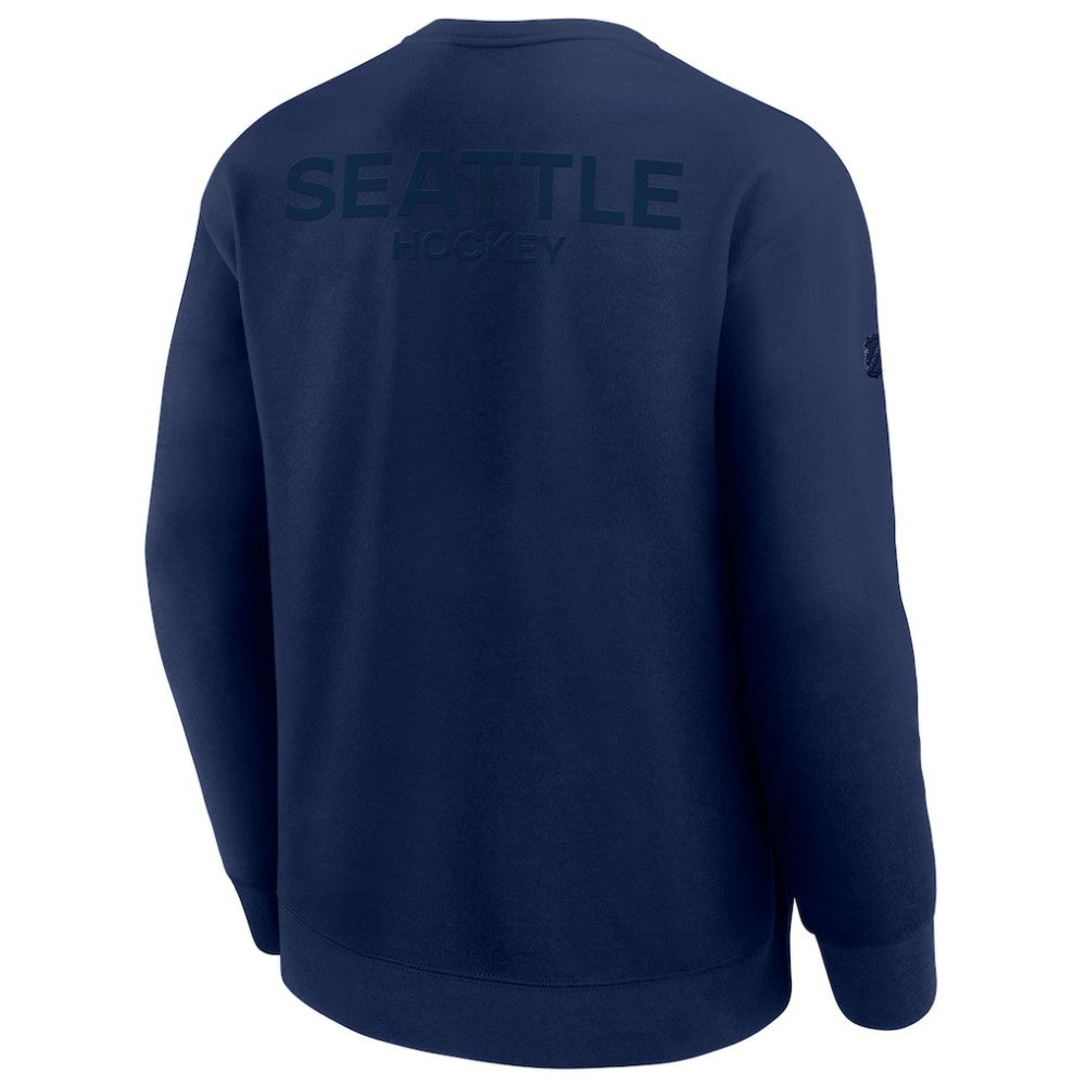 NHL Seattle Kraken Fanatics Authentic Pro Road Tri-Blend Sweatshirt