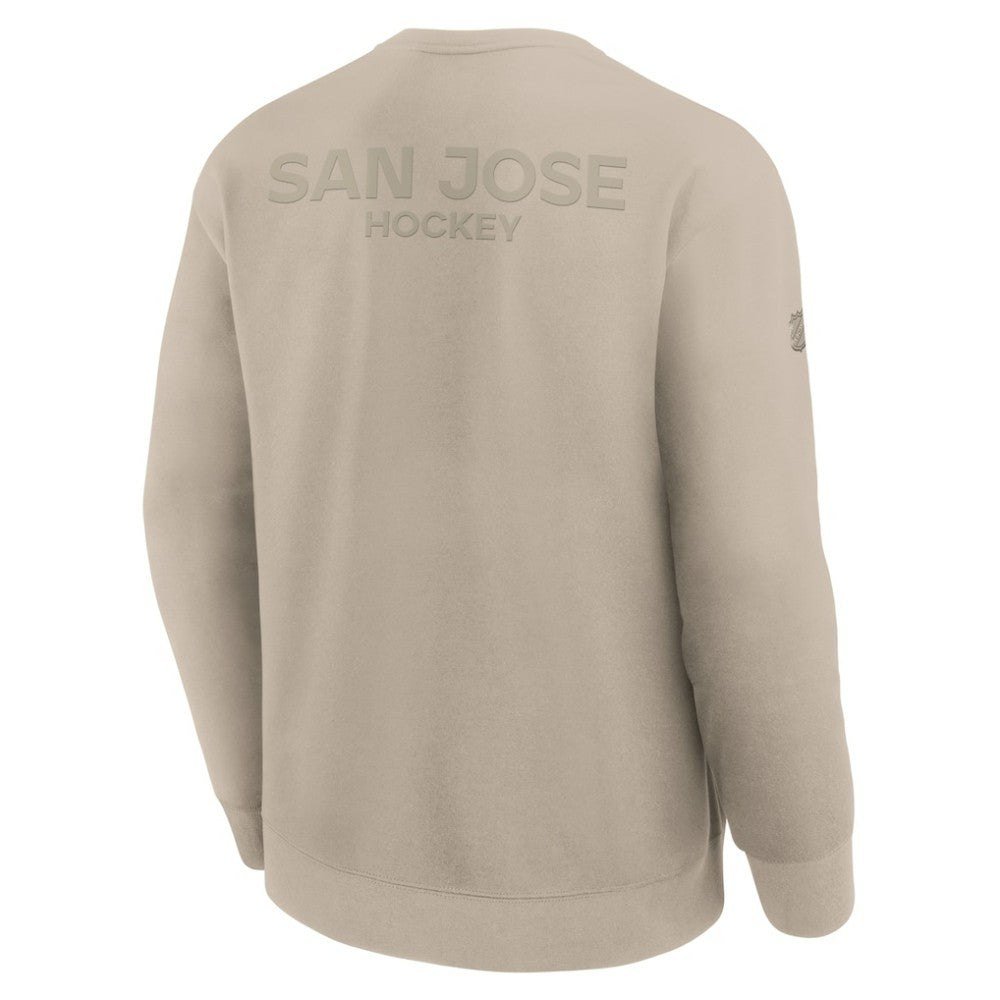 NHL San Jose Sharks Fanatics Authentic Pro Road Tri-Blend Sweatshirt