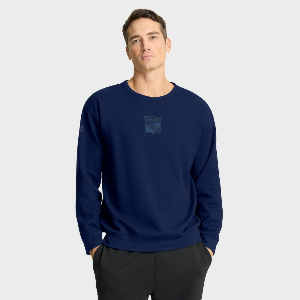 NHL New York Rangers Fanatics Authentic Pro Road Tri-Blend Sweatshirt