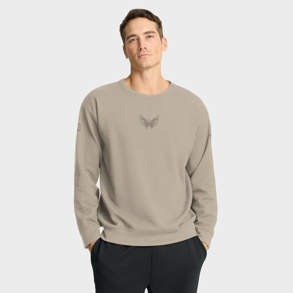 NHL Washington Capitals Fanatics Authentic Pro Road Tri-Blend Sweatshirt