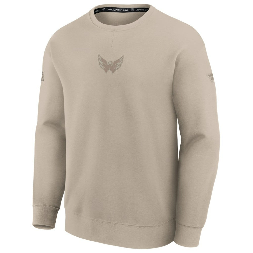 NHL Washington Capitals Fanatics Authentic Pro Road Tri-Blend Sweatshirt