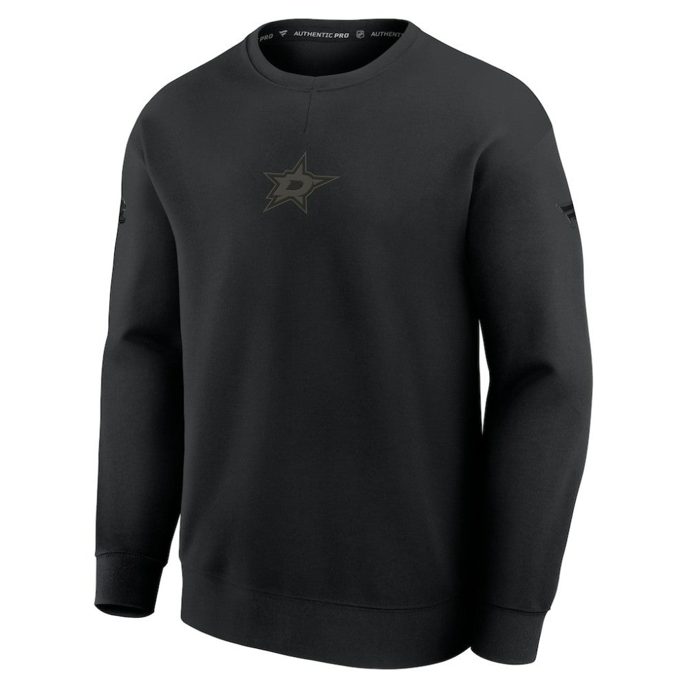 NHL Dallas Stars Fanatics Authentic Pro Road Tri-Blend Sweatshirt
