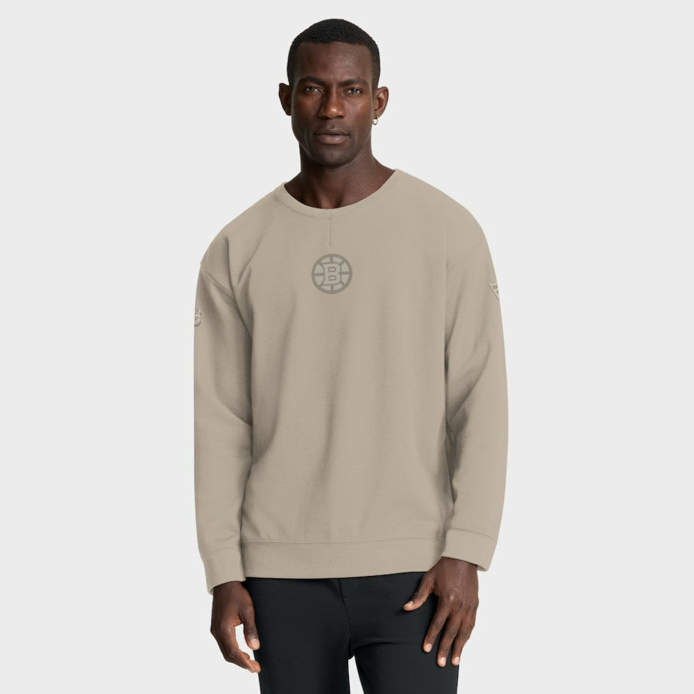 NHL Boston Bruins Fanatics Authentic Pro Road Tri-Blend Sweatshirt