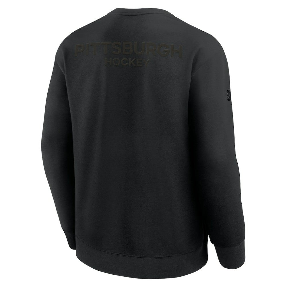 NHL Pittsburgh Penguins Fanatics Authentic Pro Road Tri-Blend Sweatshirt