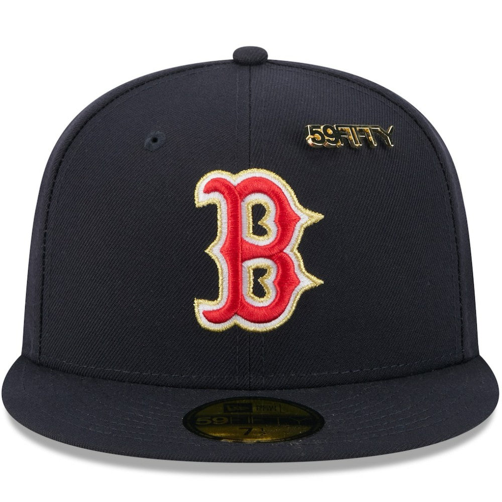 Navy Boston Red Sox New Era 2025 59FIFTY Day 59FIFTY Fitted Hat with Pins