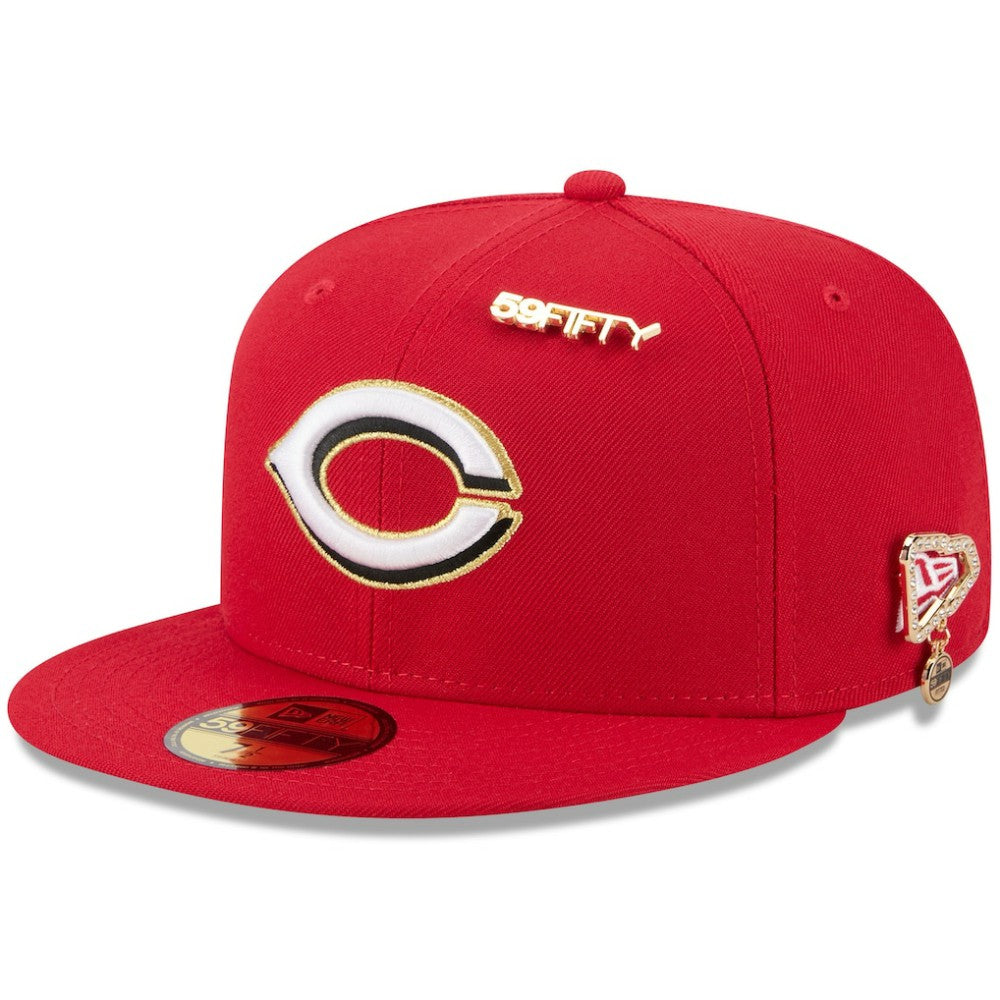 Red Cincinnati Reds New Era 2025 59FIFTY Day 59FIFTY Fitted Hat with Pins