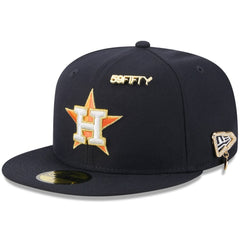 Navy Houston Astros New Era 2025 59FIFTY Day 59FIFTY Fitted Hat with Pins
