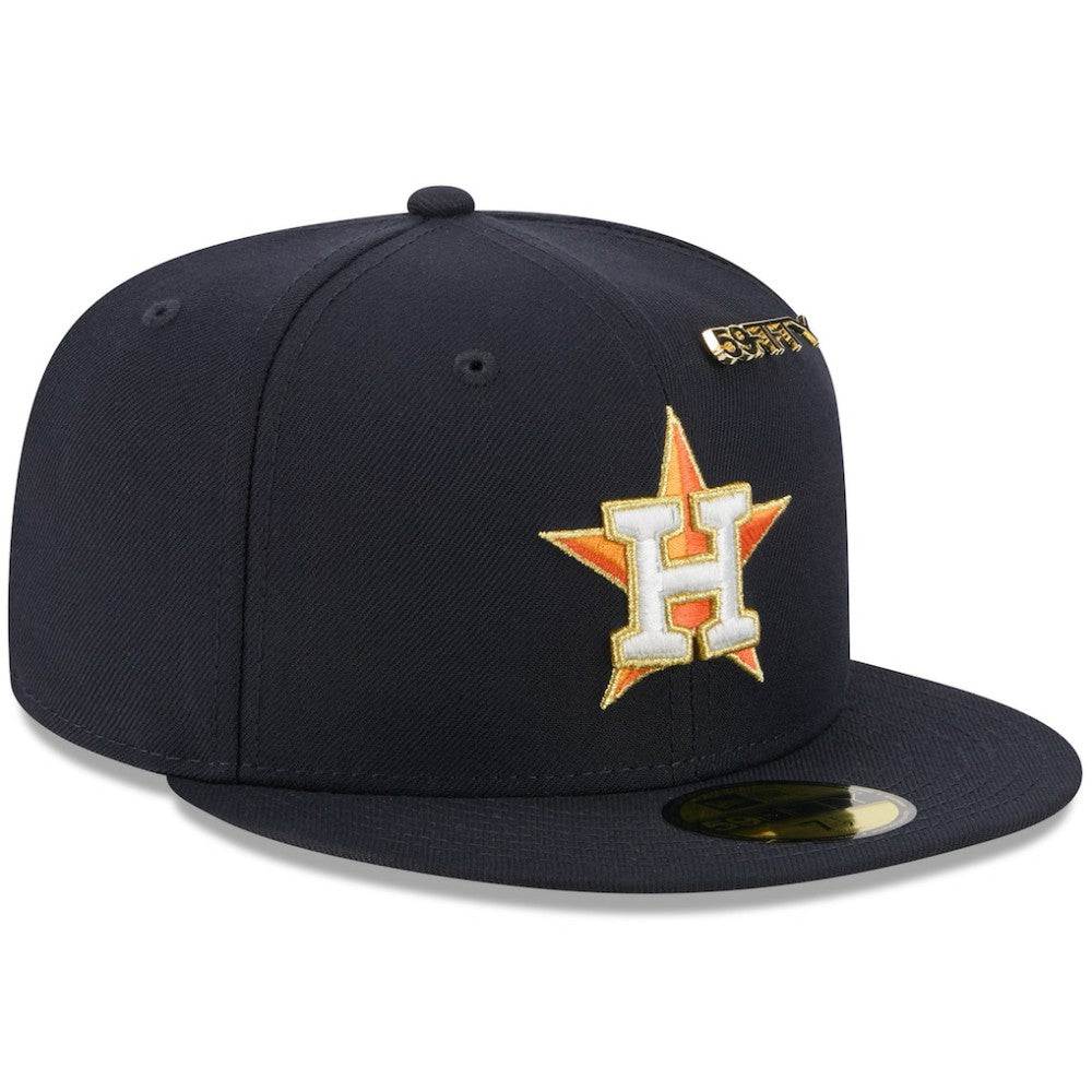 Navy Houston Astros New Era 2025 59FIFTY Day 59FIFTY Fitted Hat with Pins