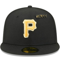 Black Pittsburgh Pirates New Era 2025 59FIFTY Day 59FIFTY Fitted Hat with Pins