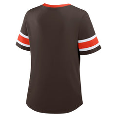 Women's Redzone Draw Play Athena Lace-Up T-Shirt - Cleveland Browns T-shirts