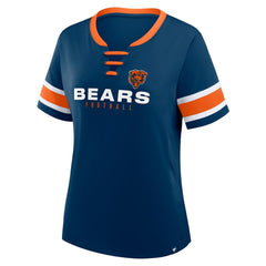 Women's Redzone Draw Play Athena Lace-Up T-Shirt - Chicago Bears T-shirts