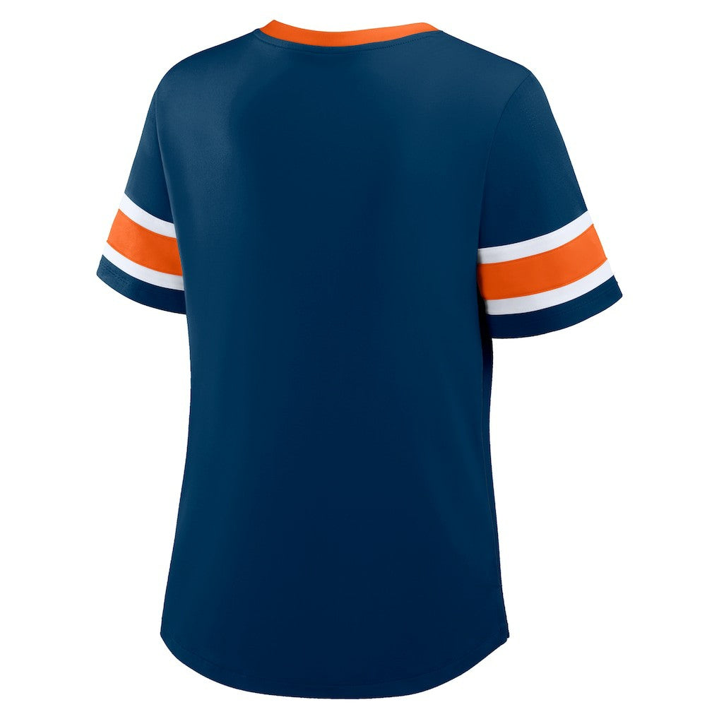 Women's Redzone Draw Play Athena Lace-Up T-Shirt - Chicago Bears T-shirts