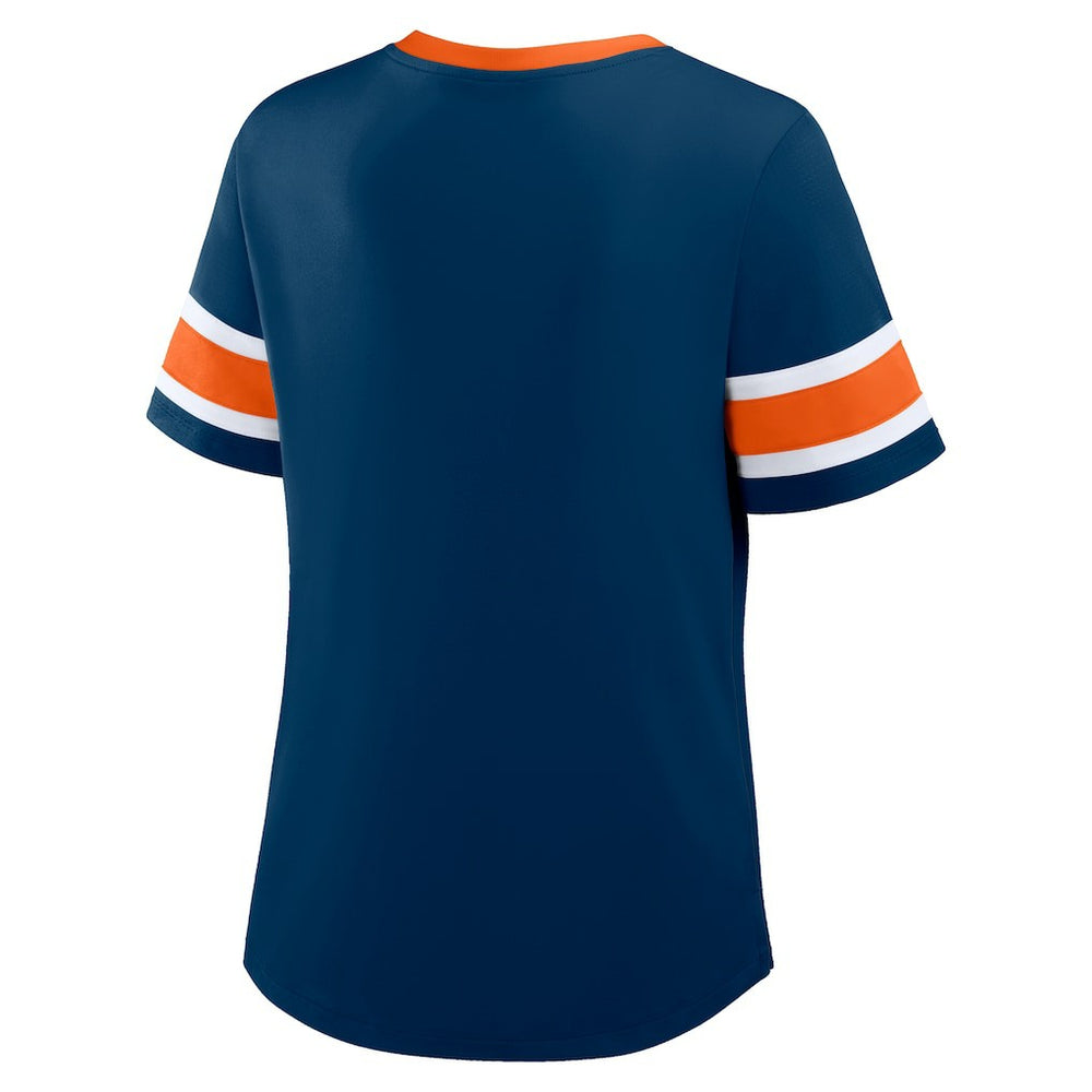 Women's Redzone Draw Play Athena Lace-Up T-Shirt - Chicago Bears T-shirts