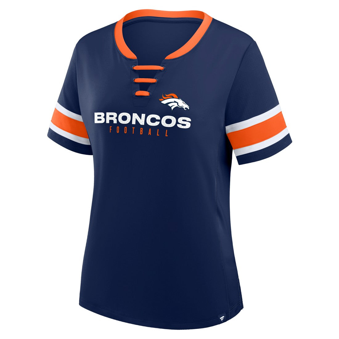 Women's Redzone Draw Play Athena Lace-Up T-Shirt - Denver Broncos T-shirts