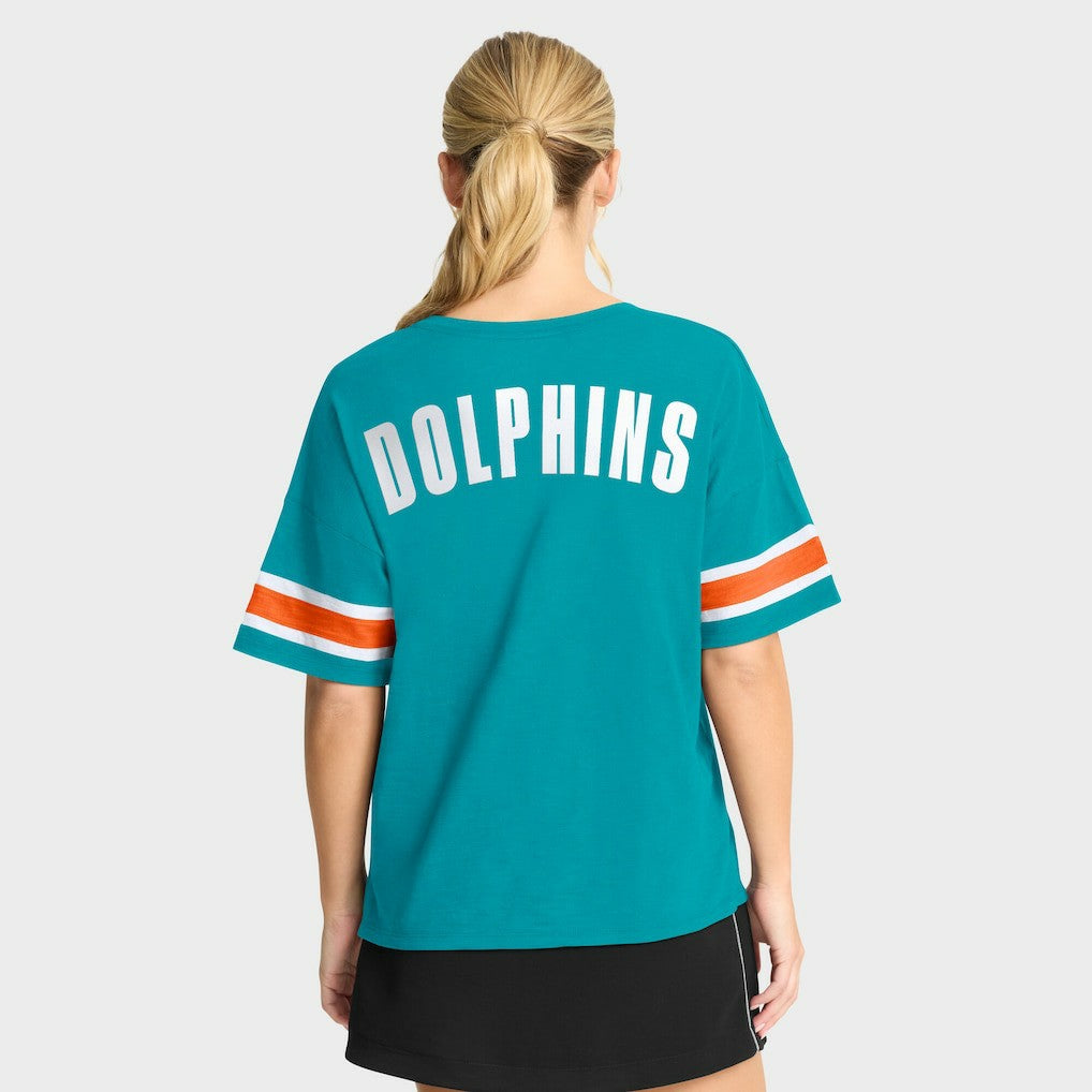 Women's Redzone Curl Route T-Shirt - Miami Dolphins T-shirts