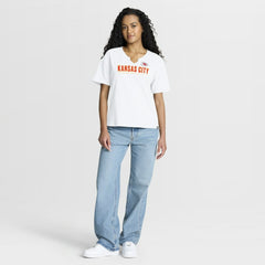 Women's Redzone Slub Boxy T-Shirt - Kansas City Chiefs T-shirts