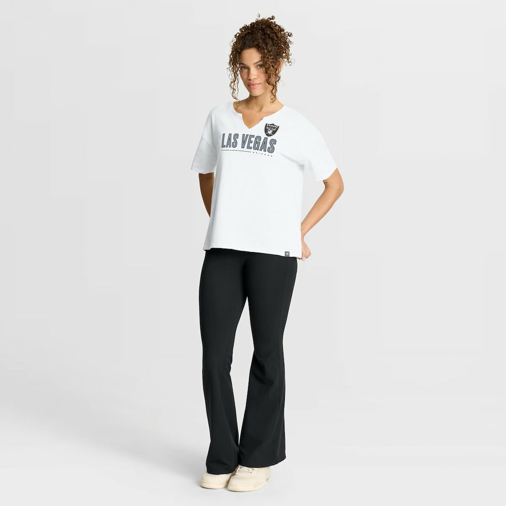 Women's Redzone Slub Boxy T-Shirt - Las Vegas Raiders T-shirts