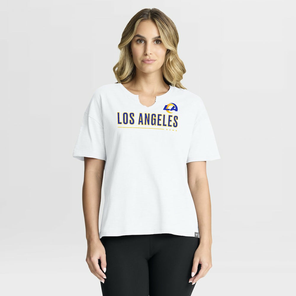 Women's Redzone Slub Boxy T-Shirt - Los Angeles Rams T-shirts