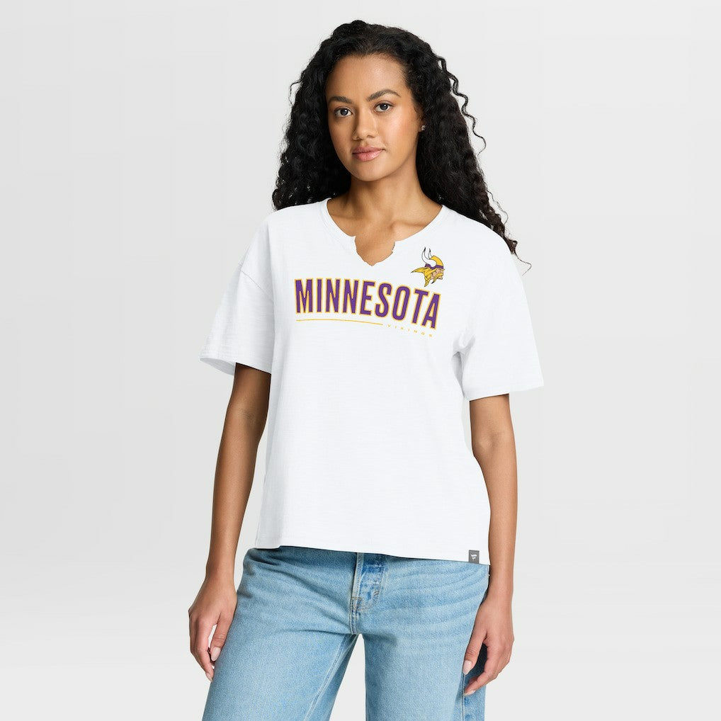 Women's Redzone Slub Boxy T-Shirt - Minnesota Vikings T-shirts