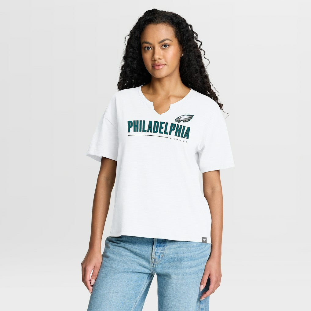Women's Redzone Slub Boxy T-Shirt - Philadelphia Eagles T-shirts
