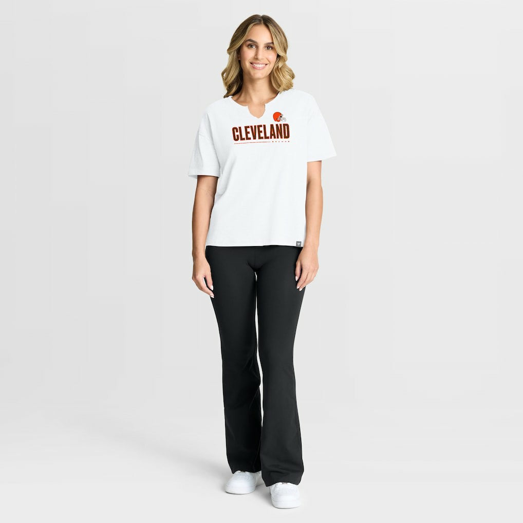 Women's Redzone Slub Boxy T-Shirt - Cleveland Browns T-shirts
