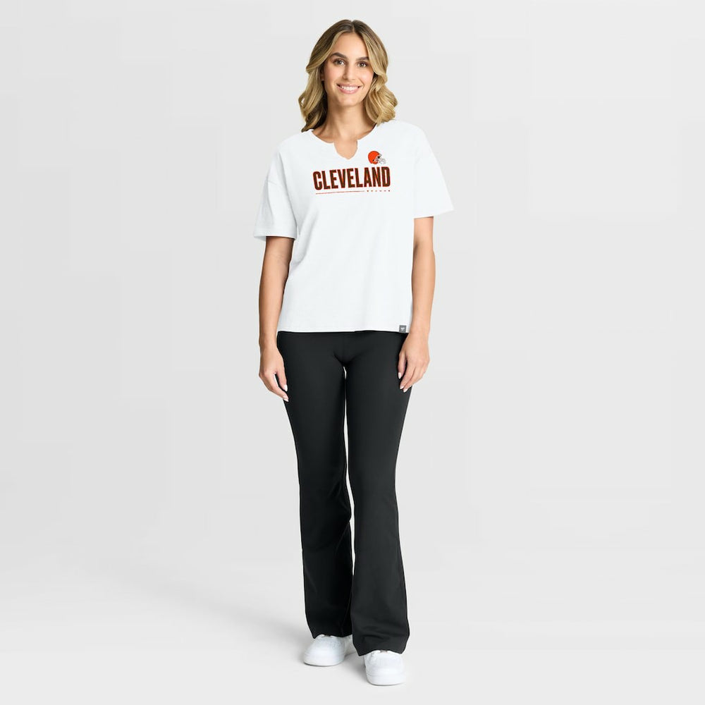Women's Redzone Slub Boxy T-Shirt - Cleveland Browns T-shirts