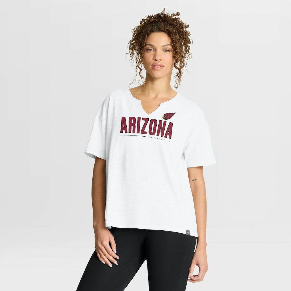 Women's Redzone Slub Boxy T-Shirt - Arizona Cardinals T-shirts