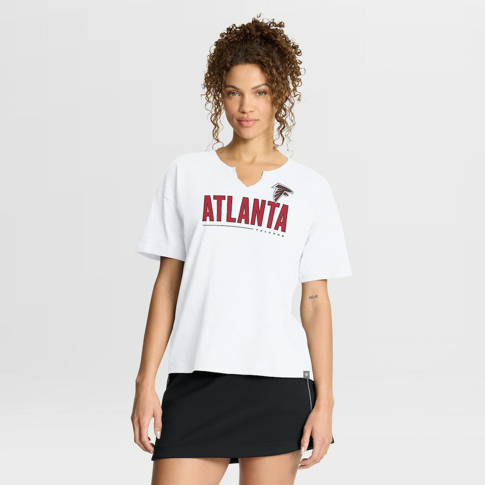 Women's Redzone Slub Boxy T-Shirt - Atlanta Falcons T-shirts