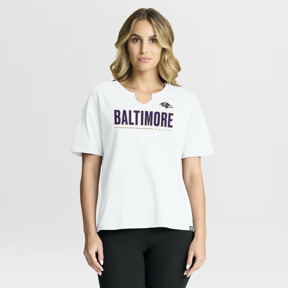 Women's Redzone Slub Boxy T-Shirt - Baltimore Ravens T-shirts