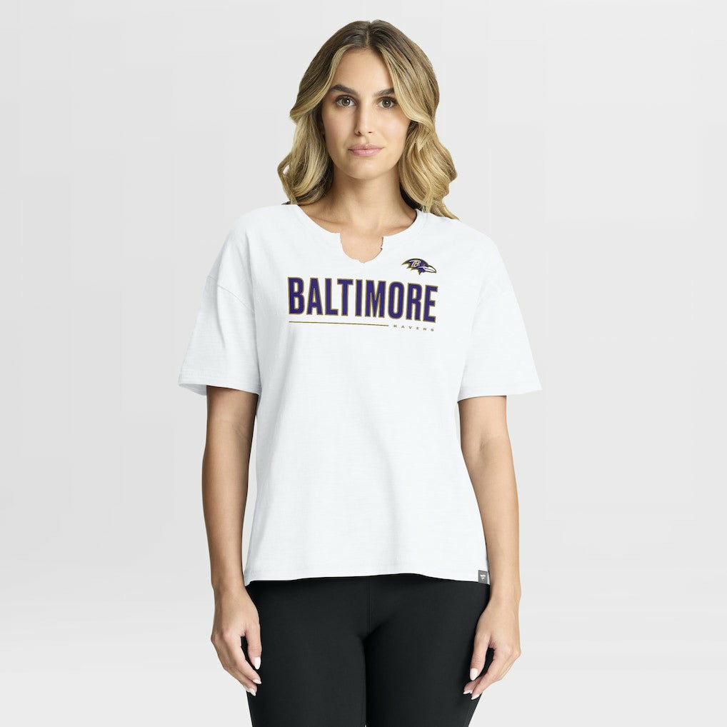 Women's Redzone Slub Boxy T-Shirt - Baltimore Ravens T-shirts