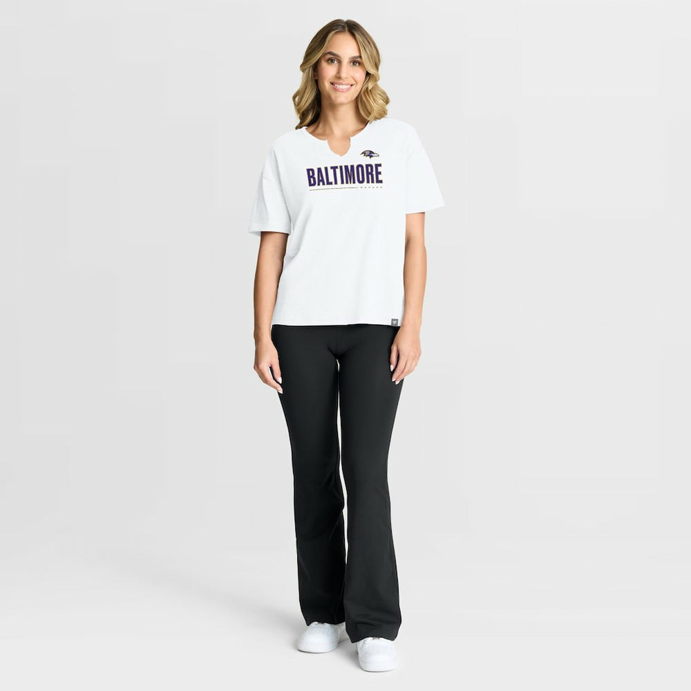 Women's Redzone Slub Boxy T-Shirt - Baltimore Ravens T-shirts