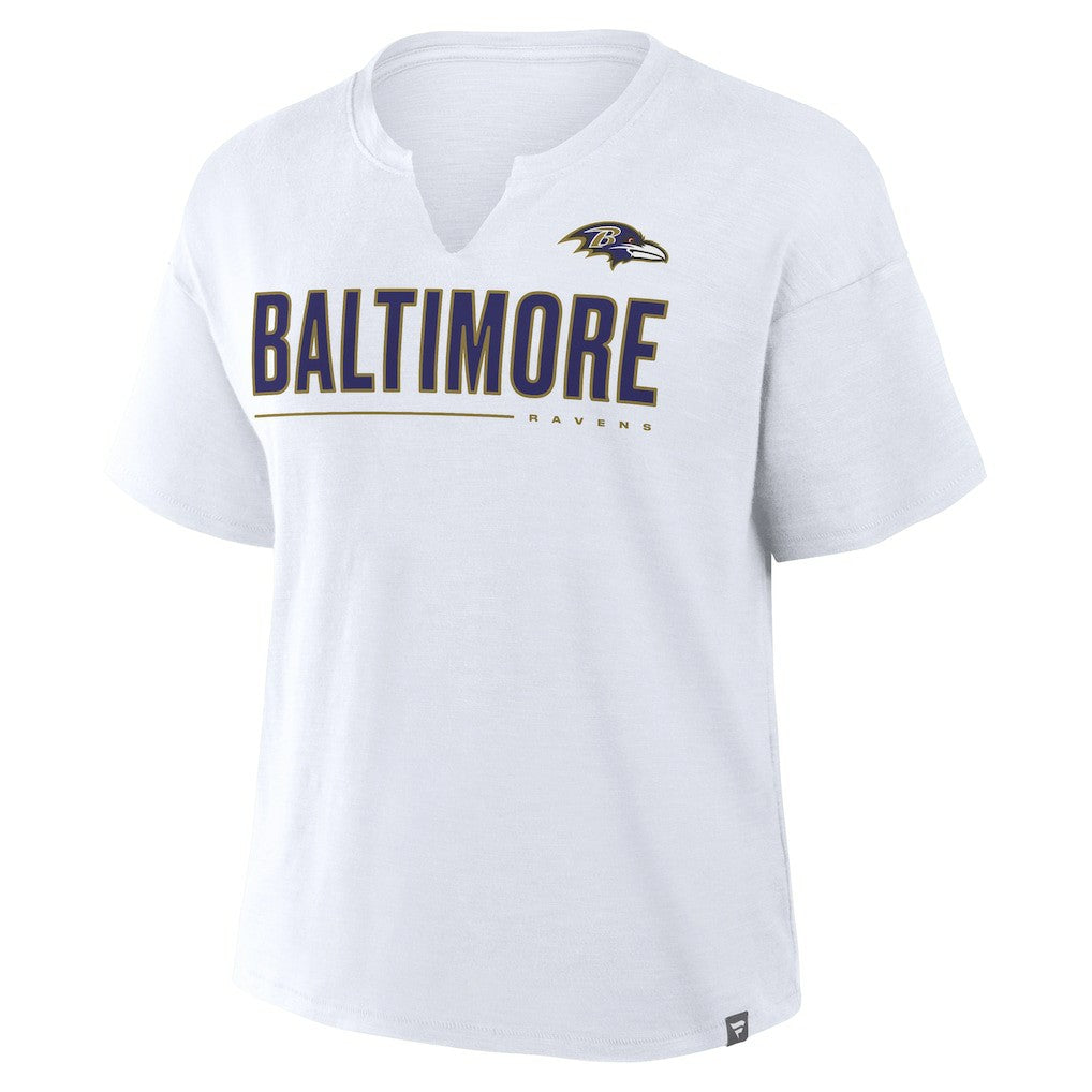 Women's Redzone Slub Boxy T-Shirt - Baltimore Ravens T-shirts