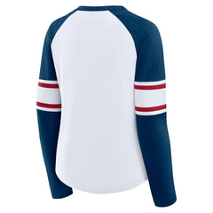 Women's Redzone Blitz Package Raglan Lace-Up V-Neck Long Sleeve T-Shirt - Houston Texans T-shirts