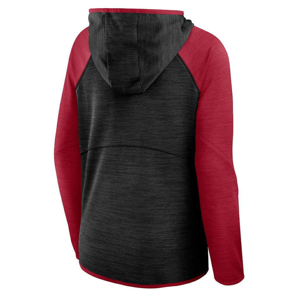 Women's Redzone End Around Pass Raglan Full-Zip Hoodie - Atlanta Falcons Hoodies