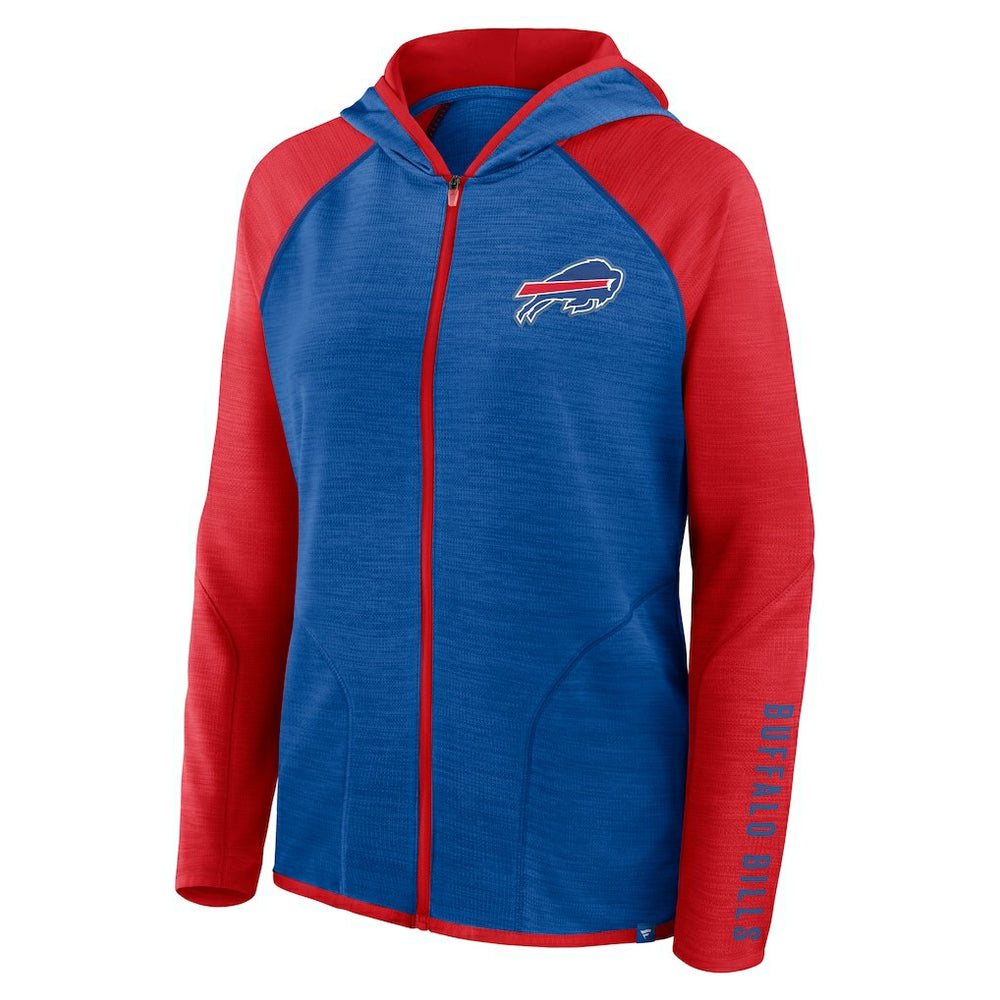 Women's Redzone End Around Pass Raglan Full-Zip Hoodie - Buffalo Bills Hoodies