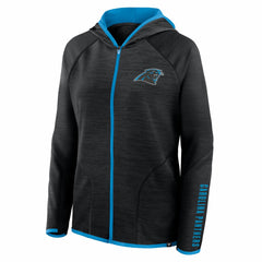 Women's Redzone End Around Pass Raglan Full-Zip Hoodie - Carolina Panthers Hoodies