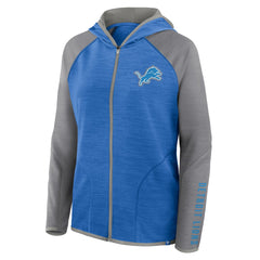 Women's Redzone End Around Pass Raglan Full-Zip Hoodie - Detroit Lions Hoodies