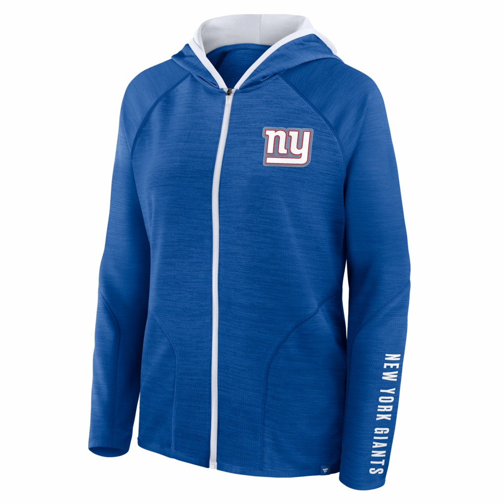 Women's Redzone End Around Pass Raglan Full-Zip Hoodie - New York Giants Hoodies