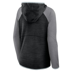 Women's Redzone End Around Pass Raglan Full-Zip Hoodie - Las Vegas Raiders Hoodies