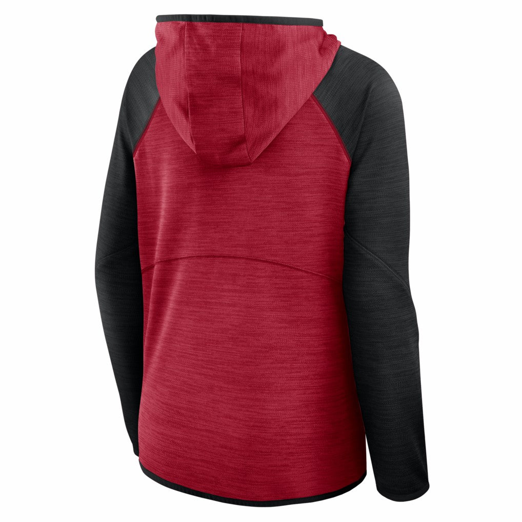 Women's Redzone End Around Pass Raglan Full-Zip Hoodie - San Francisco 49ers Hoodies