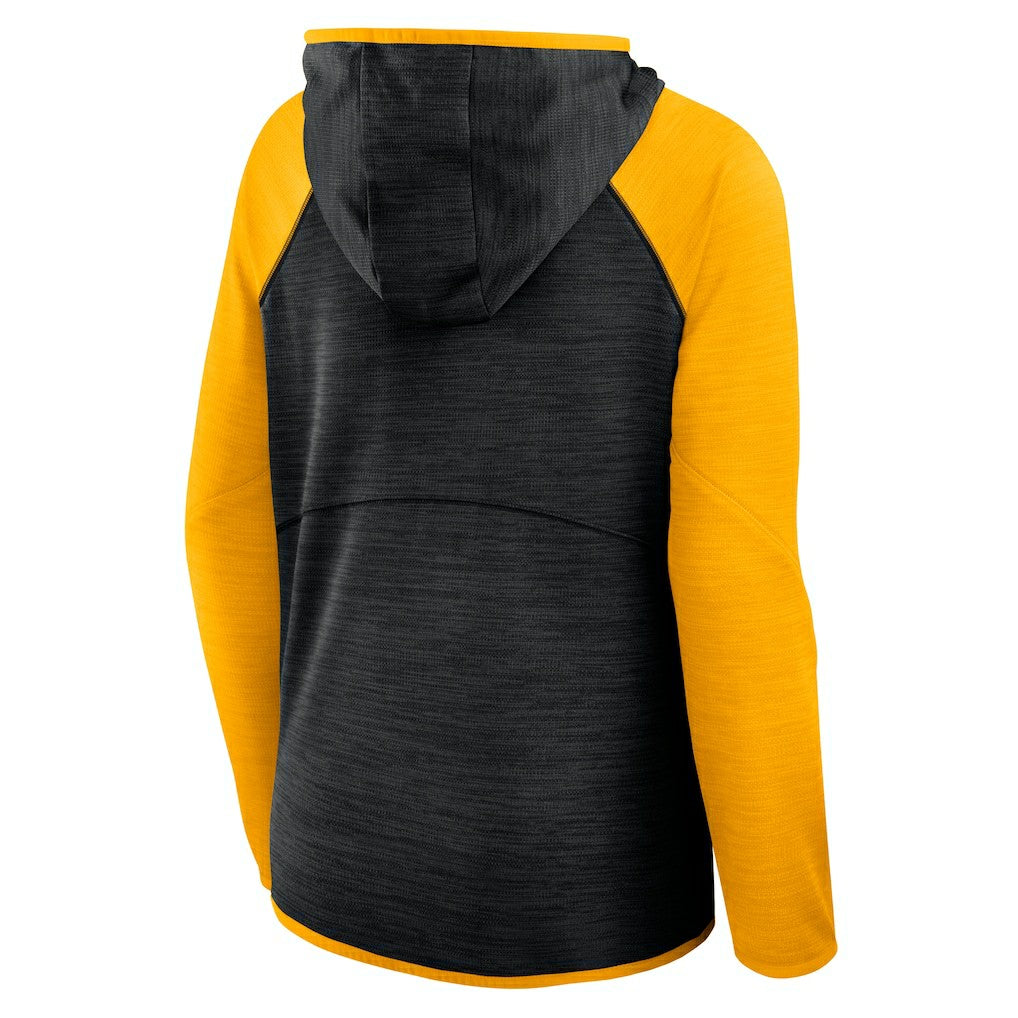 Women's Redzone End Around Pass Raglan Full-Zip Hoodie - Pittsburgh Steelers Hoodies