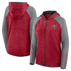 Women's Redzone End Around Pass Raglan Full-Zip Hoodie - Tampa Bay Buccaneers Hoodies