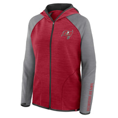 Women's Redzone End Around Pass Raglan Full-Zip Hoodie - Tampa Bay Buccaneers Hoodies